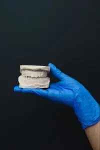A denture mould for a Medicare client.