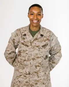 A female soldier who is happy with her Medicare Supplement Insurance plan