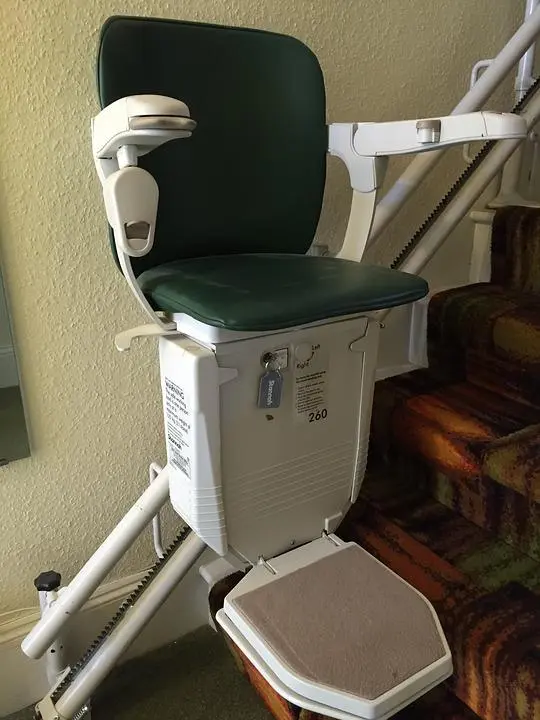 A stair lift covered by Medicare.