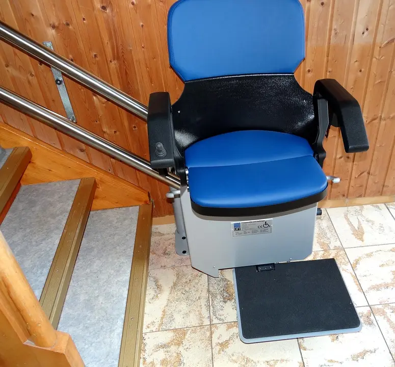 A stair lift for someone with mobility problems